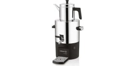 Resim Korkmaz Çayşef Inox/parlak Semaver 2 lt Demlik Kapasitesi ve 5 lt Isıtıcı Kapasitesi ile Ergonomik Tasarım 