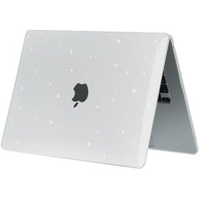 Resim Apple Uyumlu MacBook Air 15" 2024 M3 M2 A3114 A2941 Kılıf Simli Ön Arka Kapak 001 