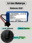 Resim GLOBAL BATARYA Anker Eufy Robovac G10 Akıllı Robot Süpürge Bataryası 14.4v 3200mah Pil (yüksek Kapasite) 