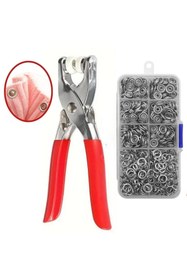 Resim Roichil 200 adet Paslanmaz Çelik Çıtçıt ve Pense Seti Metal Çıt Çıt Makinesi 