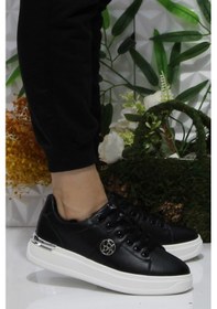 Resim U.S. Polo Assn. Also Siyah Rahat Sneaker Kadın Ayakkabı 001 