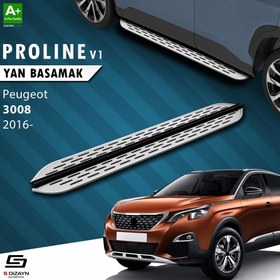 Resim S-Dizayn Peugeot 3008 2 OEM Still Pro V1 Aluminyum Yan Basamak 183 Cm 2016 Üzeri 