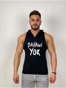 Resim Black İstanbul Black - Bahane Yok - Tank Top Gym Kapşonlu Hoodie Sporcu Atleti 