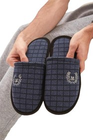 Resim Liger Kışlık Erkek Ev Terliği LACİVERT 