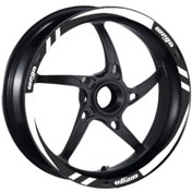 Resim Tvs Wego 110 2012-22 Uyumlu Beyaz Jant Şeridi 