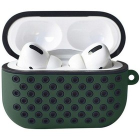 Resim Apple Uyumlu AirPods Pro 2 2.nesil Spor Delikli Kılıf - Haki Yeşil-siyah Diğer 