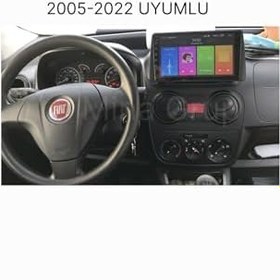 Resim Fiat Fiorino Uyumlu Android Multimedya Sistemi - Kablosuz CarPlay & Android Auto, GPS Navigasyon, Geri Görüş Kamerası Hediyeli (2007-2024 Tüm Modeller) (8, GB) 