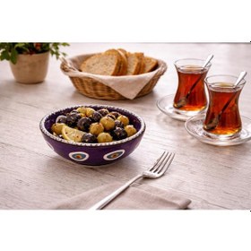 Resim Nazar Boncuklu Seramik Çerezlik Kase 12 Cm El Yapımı Dekoratif Zeytin Ve Çerez Kasesi Kahvaltılık Sunumluk çok renkli 