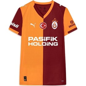 Resim Galatasaray Puma 2025/2026 Kadın İç Saha Parçalı Forma 77981501 Sarı - Kırmızı 