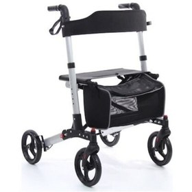 Resim Medikaltec Tekerlekli Alüminyum Yürüteç - Hafif ve Ergonomik 