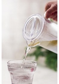 Resim Akrilik Barok 1,5 Lt Şeffaf Sürahi Çok Renkli 