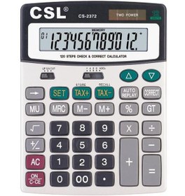 Resim CSL CS-2372 12 Hane Masa Tipi İşlem Kontrollü Hesap Makinesi 