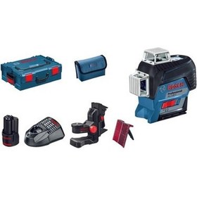 Resim Bosch GLL 3-80 C + BM1 + 12 V Akü Çizgili Hizalama Lazeri 