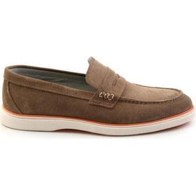 Resim Kum Leather Erkek Loafer Ayakkabı E01054184802 Kum 