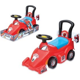Resim Spiderman F1 İlk Arabam - Binmeli Araba - Çocuk Arabası - İlk Adım Arabası 