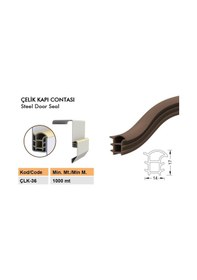 Resim Contacall Çelik Kapı Contası Siyah 6 Metre 6 M 