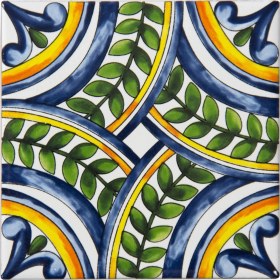 Resim Can Seramik 10*10 cm Cç-56 Kütahya Çini Karo ( 5'li 1 Paket ) 