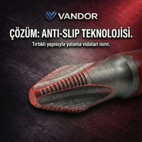 Resim Vandor Anti Slip Bit Kaydırmaz Bits S2 Yüksek Kalite Çelik Pz2 50 - 729927867397 