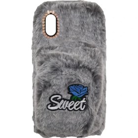 Resim Nettech Apple iPhone Xs Uyumlu Peluş Arka Koruma Kılıf 