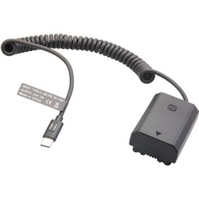 Resim Suntek Sahte Pil Kamera Güç Kablosu Usb C - Np Fz100 Sony A9 1m 
