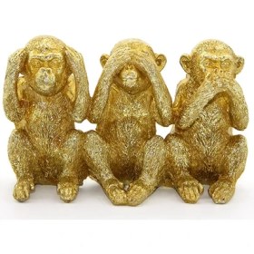 Resim HERŞEYBURDAMODA Polyester 3 Maymun 019-804 