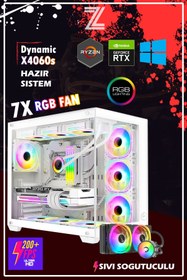 Resim Zeiron Dynamic X4060s Ryzen 5 5600 16GB DDR4 Ram 512GB NVMe M.2 SSD RTX4060 8GB Oyuncu Masaüstü Bilgisayar 