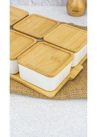 Resim Bambum Zen 13 Parça Kahvaltılık B5833 beyaz 