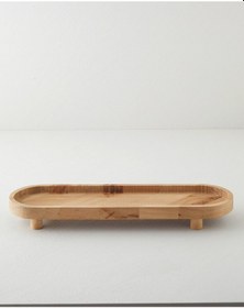 Resim English Home Lema Dekoratif Tepsi 42,8x14,8x5,5 Cm Kahverengi 