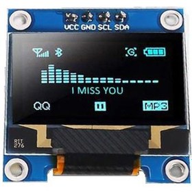 Resim 0.96'' 128x64 Oled Grafik Lcd Ekran - Mavi 