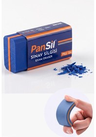 Resim Sınav Silgisi Mavi Silgi Orta Boy 1 Adet Pansil Yumuşak Sınav Silgisi Ufalanmayan Okul Büro Yerli Üretim 