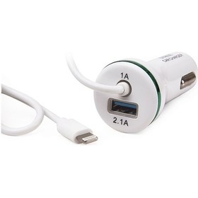 Resim Syrox C39 Araç Içi Şarj Aleti Iph Lightning Sabit Kablo+Usb 3.1A 