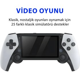 Resim Sjgam M25 4.3 Inç HDMI Çıkışlı Taşınabilir Retro Oyun Konsolu Atari 20000 Oyun 