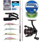 Resim Yek Outdoor Spin Olta Seti Okuma Red Spin 8'0'' 243 Cm 7-28 Gr 2 Parça&okuma Ceymar Chd-2500a 7+1bb Olta Makinesi 