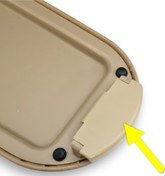 Resim Vw Volkswagen Bora 1999-2005 Kol Dayama Kolçak Kapağı Açma Mandalı Düğmesi Tuşu Bej 3b0868445 