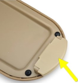 Resim Vw Volkswagen Golf 4 Mk4 1998-2004 Kol Dayama Kolçak Kapağı Açma Mandalı Düğmesi Tuşu Bej 3b0868445 