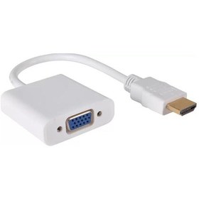 Resim Hdmi To Vga Çevirici Adaptör Monitör Tv Projeksiyon Ekran Kablosu 