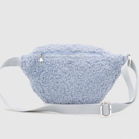 Resim Housebags Kadın Mavi Suni Kürklü Dokuma Bel Çantası 213 Bebe Mavi 
