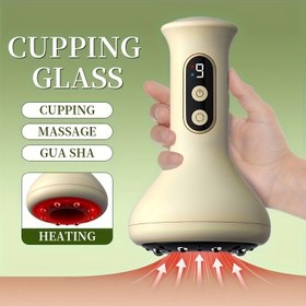 Resim 9 Hız Ayarlı Kupaj Masaj Cihazı, Lityum Pil, 8 Çelik Top, Ev Kullanımı İçin Tam Vücut Kazıma - USB Şarj Edilebilir, Ayaklar, Eller, Sırt İçin İdeal Ev Sağlık Cihazı | Modern Masaj Cihazı | Dayanıklı İnşaat, Kupaj Terapisi 