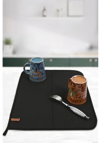 Resim Basic Bulasik Kurutma Mati 46x55 Cm Siyah Siyah 