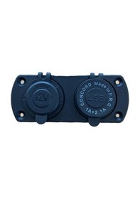Resim Concord 2.1a Ve 1a 2 Usb'li Çakmaklık Girişli Araç, Tır, Bot, Tekne Marine, Şarj Aleti 12-24volt 
