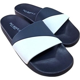 Resim Fly Soft S263.071 Erkek Havuz - Plaj Ve Günlük Terlik Lacivert / Beyaz Siyah 