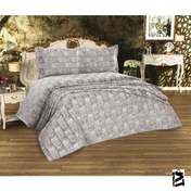 Resim Cotton House Dora Çift Kişilik Gri Yatak Örtüsü 