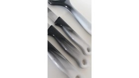 Resim Solingen 3 Adet Ebruli Siyah Meyve Bıçağı ve 1 Adet Düz Soyacak Seti 