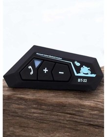Resim İnterkom Intercom Kask Kulaklık Bt22 Bluetooth Motosiklet Kulaklı 