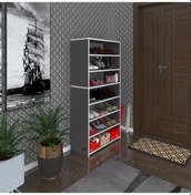 Resim Kenzlife Ayakkabılık Goya Gri 140 70 30 Arkalıksız Ayakkabı Ofis Dolabı İki Bölme Diğer 