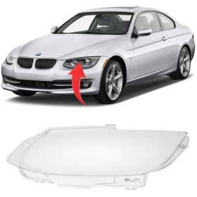 Resim Bmw 3 Serisi E92 E93 Far Camı Sol 2010-2013 63117273199 