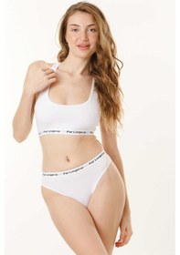 Resim Sporcu Büstiyer Takım Beyaz 