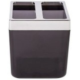 Resim Primanova Toskana Diş Fırçalık Şeffaf Siyah Siyah - Şeffaf 