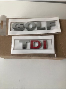 Golf 5 Yazı +Tdi Çift Kırmızı Yazı-