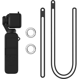 Resim Ally Dji Osmo Pocket Koruyucu Silikon Kılıf+El ve Boyun Strap Askısı AL-32288 